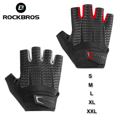 Rockbros Fahrrad Handschuhe ohne Finger  Fahrradhandschuhe Sport Handschuhe