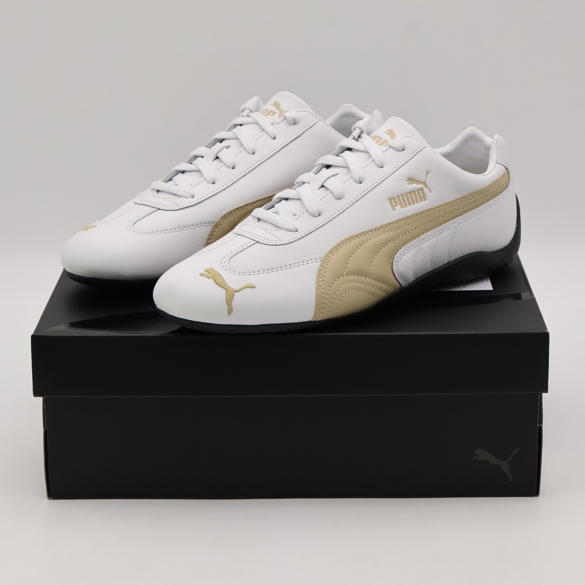 401603-01 Puma Speedcat Leather Puma White Toasted Almond (Men's