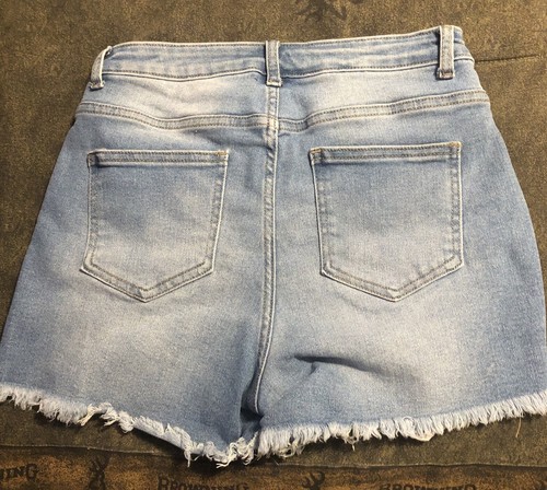 Neu ohne Etikett Damen Jeansshorts amerikanische Flagge Größe 10 #1375 - Bild 4 von 12