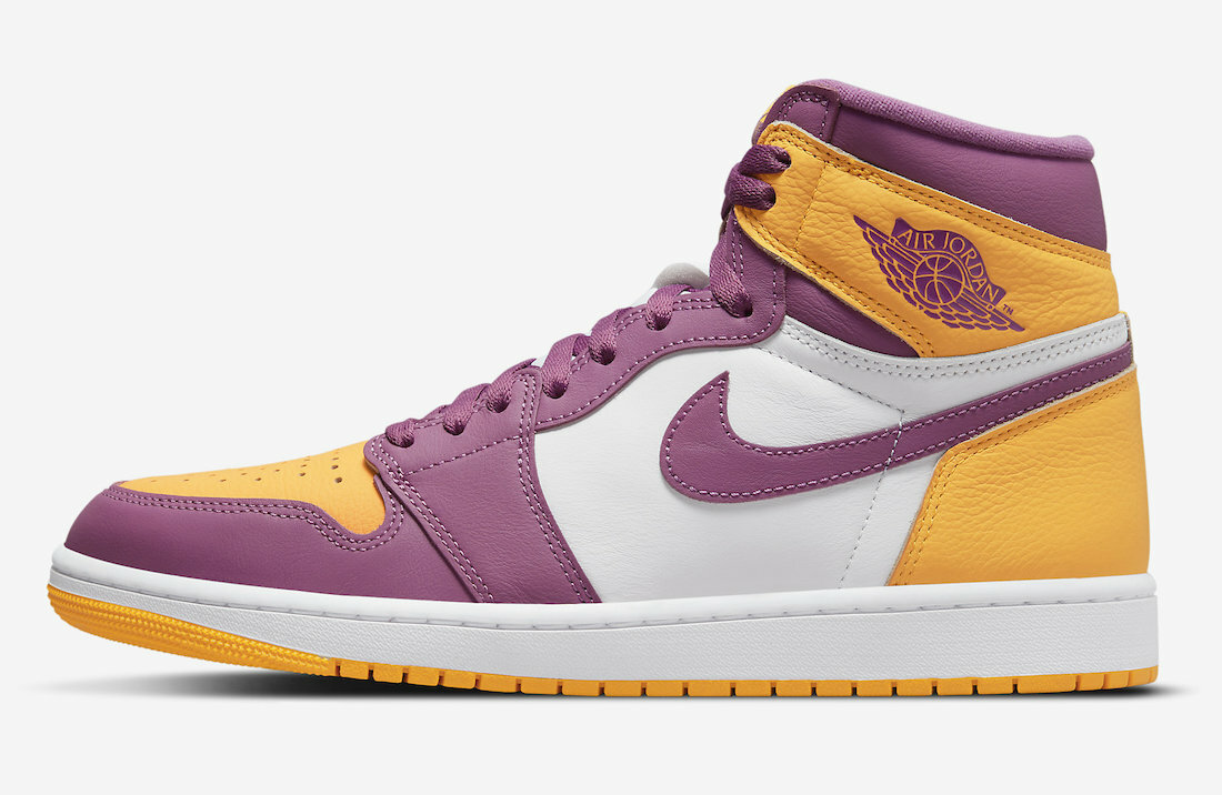 Кроссовки Nike Air Jordan 1 Retro High OG Brotherhood бордо розовое золото 555088-706 размер 8