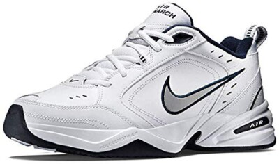 [415445-102] Nike Air Men's Monarch IV White/Metallic Silver Sneakers *NEW* 