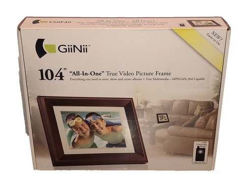 NEW SONY Digital Photo Frame 2GB 7 inch Crystal & White DPF-D720