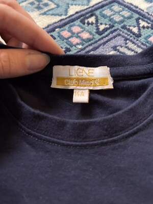 T-shirt Club Med Garçon - Bleu - Taille 14 Ans - Occasion Très Bon état