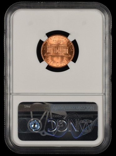 1995 Lincoln Cent Double Die Obverse NGC MS68 RD Bill Fivaz Signature Label - Picture 2 of 2