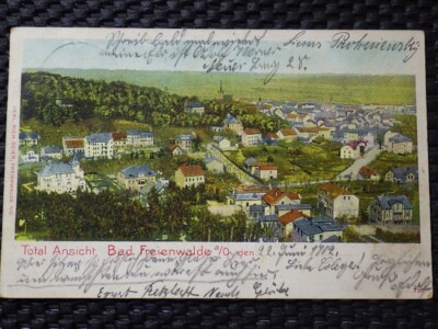 Brandenburg Bad Freienwalde a/Or 1902 total view color/colored