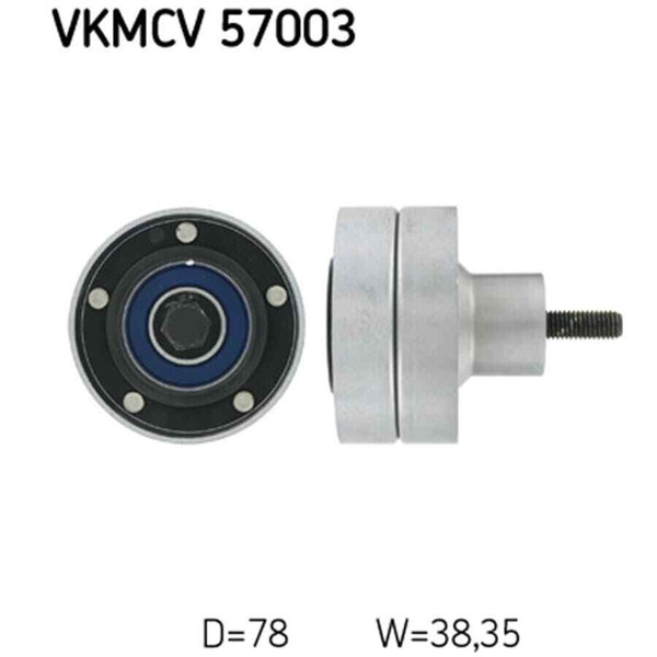 SKF Spannrolle, Keilrippenriemen Vkmcv 57003-image