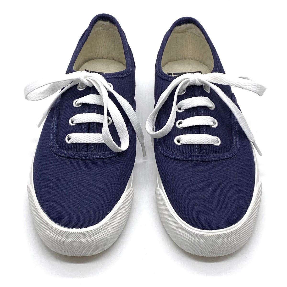 PRO-Keds Low Top Classic Lace Up Sneakers Navy Blue Canvas High