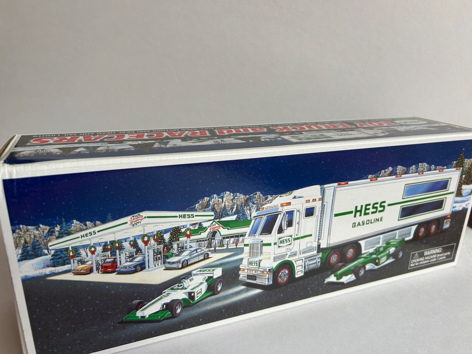Collectible Hess Truck 2003 Toy Truck and Race Cars New In Box