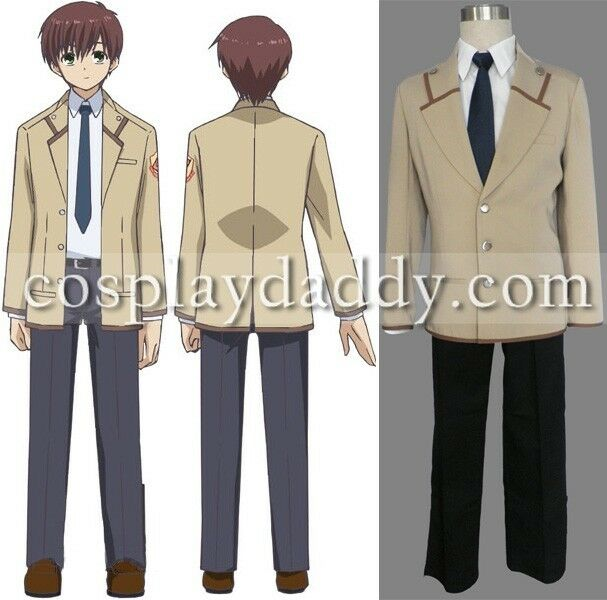 Angel Beats! SSS School Boy Uniform Japanese Anime Cosplay Angel Beats! SSS School Boy Uniform Japanese Anime Cosplay