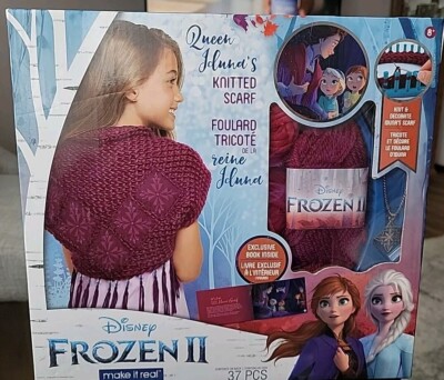 DISNEY FROZEN II LEARN TO KNIT DECORATE QUEEN IDUNA'S SCARF KIT