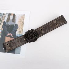 Women Wide Belt Waistband Retro for Dress Shirts Accessory Fashion Flower