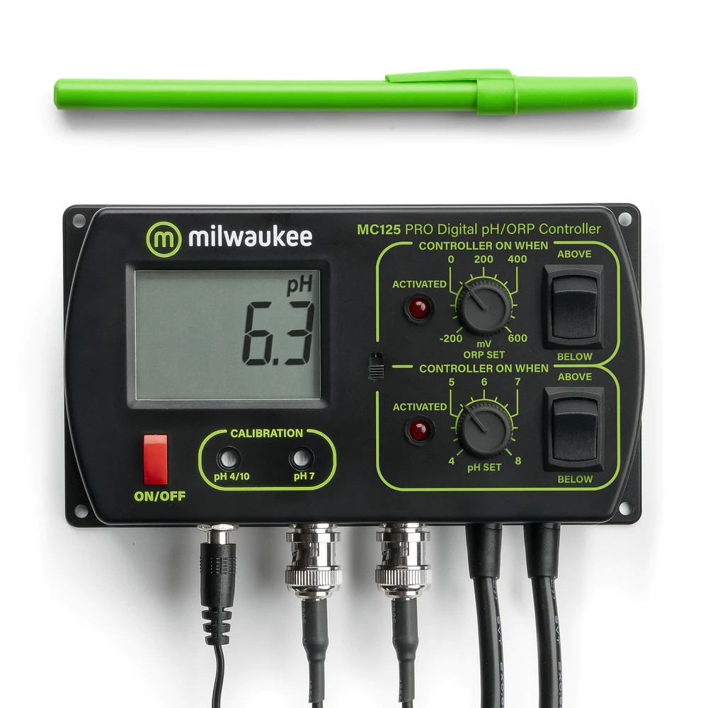 Regolatore/regolatore pH & Redox ORP 2 in 1 Milwaukee MC125 per acquario, piscina, laghetto foto 4