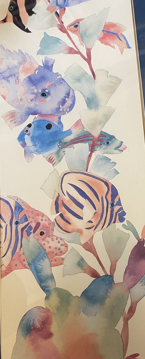 Tracy Taylor Down Under 1988 Art Print Fish Aquatic Tropical Ocean