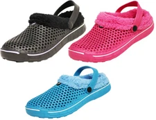 NORTY Womens Fleece Warm Winter Slippers Clogs Microfleece Indoor House Shoes