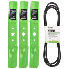 Deck Blade Belt Kit for MTD G8300 Cub Cadet XT1-GT50 XT1-LT50 Troy Bilt TB2350 S