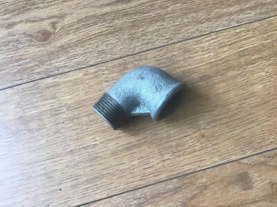 1'' Winkel / Bogen verzinkt schwarz Eisen Mi gleich Buchse / Stecker Rohrverschraubung