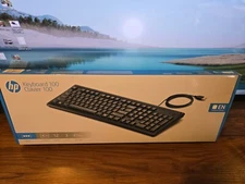 HP 100 Wired Keyboard (2UN30AA) Black NEW