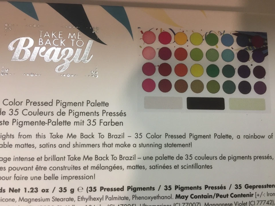 NEW BH Cosmetics 35-Color TAKE ME BACK TO BRAZIL EyeShadow Palette   - Image 4 of 4