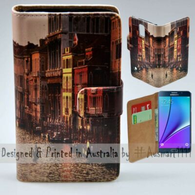 For Samsung Galaxy Note Series Venice River Canal Print Mobile Phone Case Cover