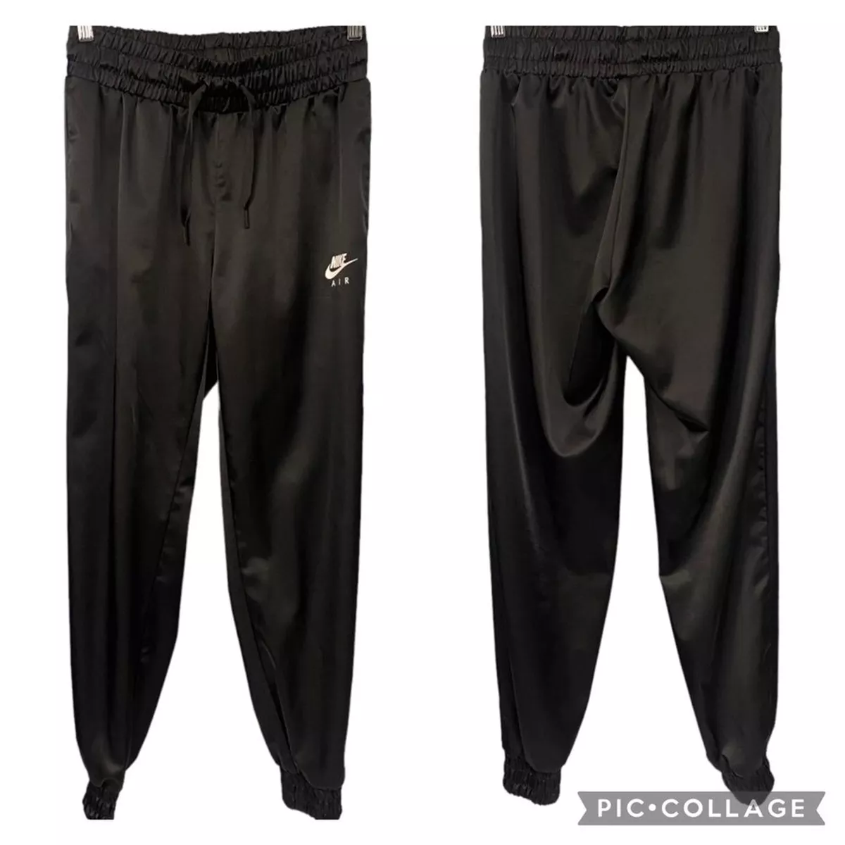 Nike Sportswear Air Track Satin Pants Black