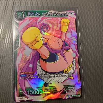 realm of the gods bt16-055 UC Foil  Majin Buu To Battle Universe 6 DBS CCG Card