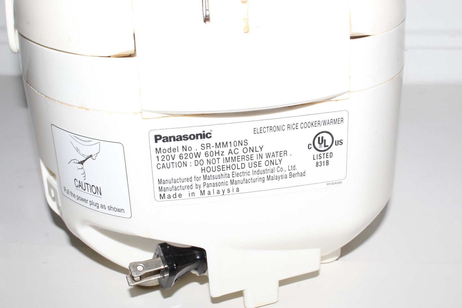 Panasonic SRMM10NS 5Cup Electronic Rice Cooker Warmer Used 010 Conseil scolaire francophone