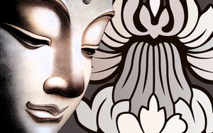 Détails Sur Encadrée Imprimer Bouddha Avec Fleur De Lotus Brown Cream Photo Poster Art Déco Afficher Le Titre Dorigine