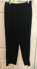 Talbots Petites Stretch Black Dress Pants Women  s Size 10