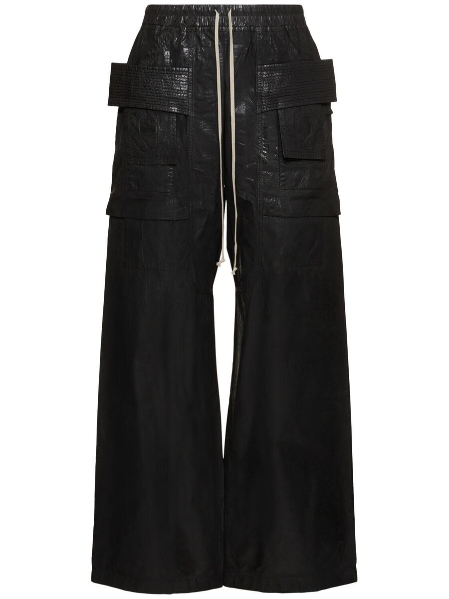 RICK OWENS DRKSHDW Hollywood $1030 Creatch Cargo Black Pants RICK OWENS DRKSHDW Hollywood $1030 Creatch Cargo Black Pants