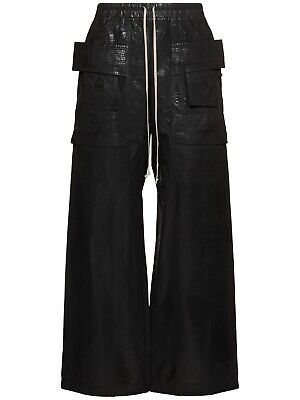RICK OWENS DRKSHDW Hollywood $1030 Creatch Cargo Black Pants RICK OWENS DRKSHDW Hollywood $1030 Creatch Cargo Black Pants