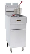 B Grade twin tank freestanding gas fryer 2 x 11l