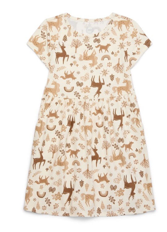 Wonder Nation Girls Delicate Ivory & Gold Christmas Dress Size 14-16 PLUS NWT