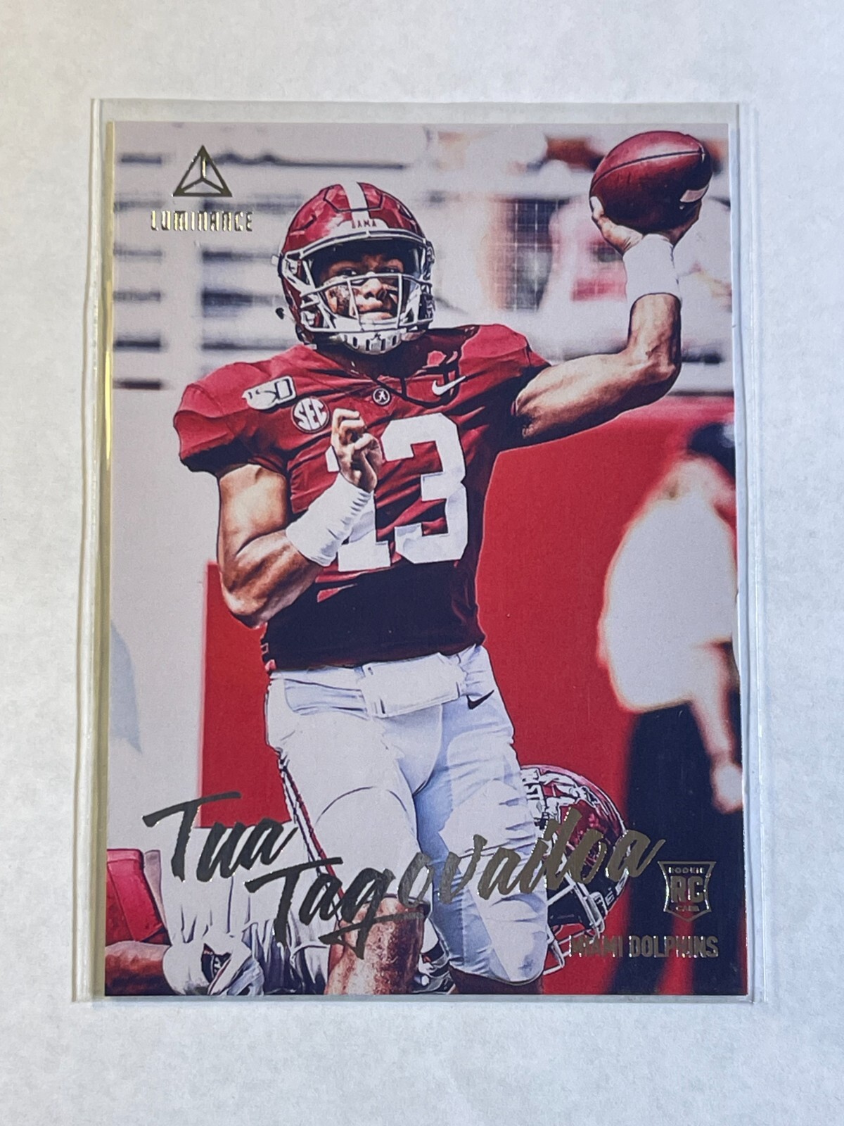 2020 Panini Luminance - Rookies #102 Tua Tagovailoa (RC) Dolphins Rookie Card