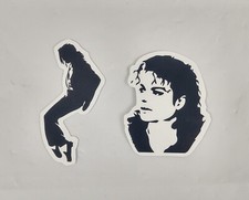2 Stickers Michael Jackson King Of Pop Music Dancing Black And White