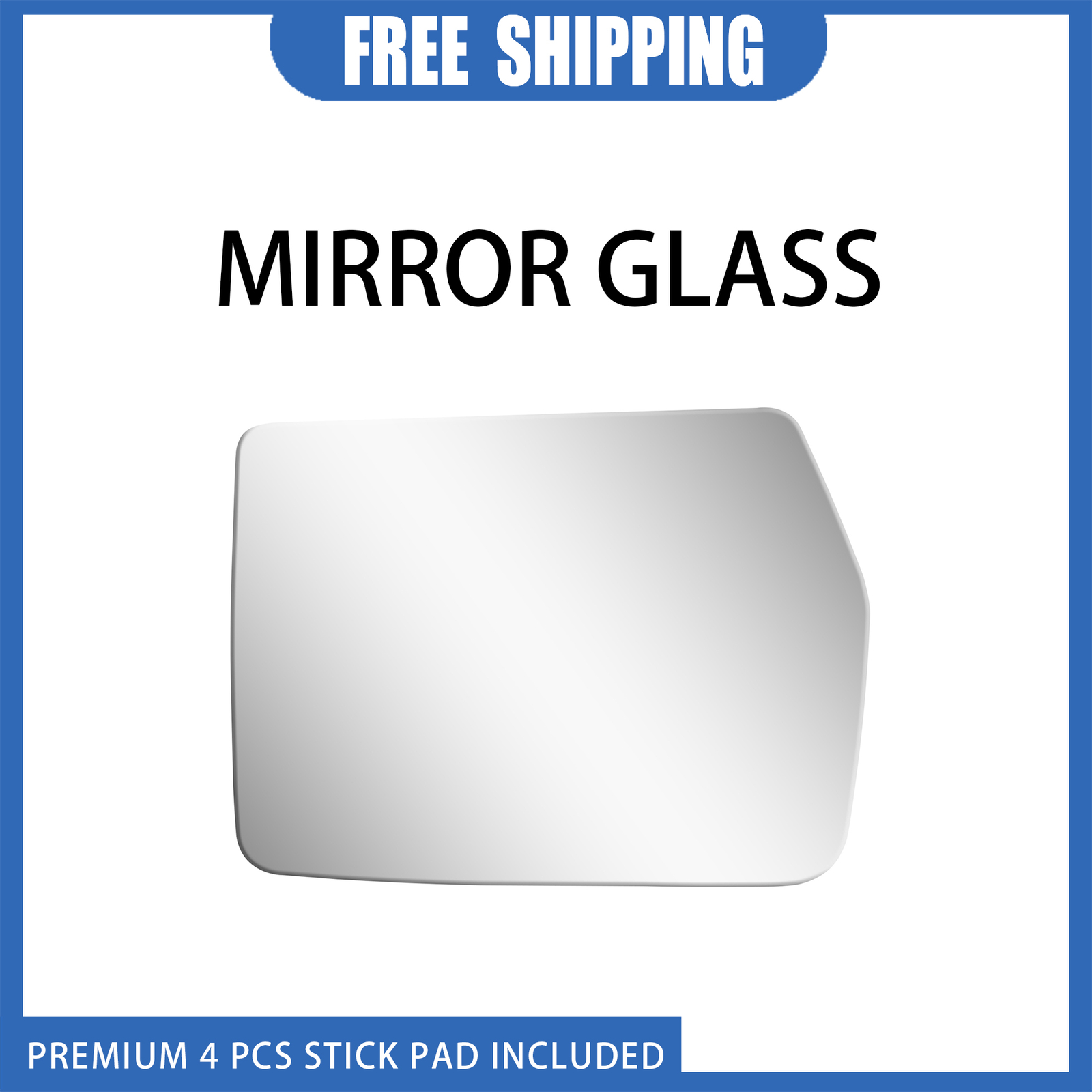 2009-2014 Ford F150 Left Driver Side Mirror Glass Flat Adhesive-image