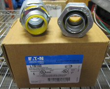 CROUSE HINDS LTB100 1  STRAIGHT MALE CONNECTOR INSULATED THROAT BUSHING 5-ct. 