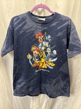 Walt Disney World Vintage Y2K Tshirt Kids XL 12-14 Pirates Mickey Goofy Pluto