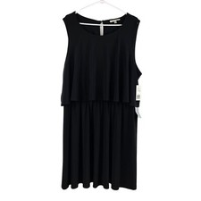 Tash & Sophie Black Knit Tank Dress Sz 3X NWT