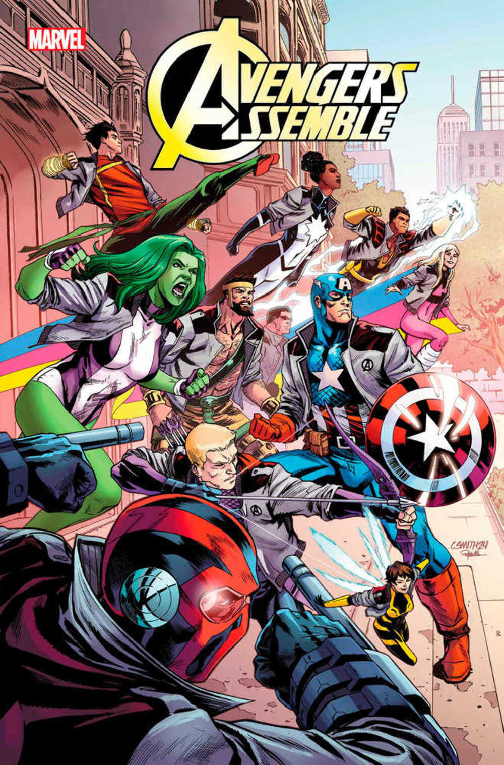 Avengers Assemble 1 Cory Smith Avengers Jacket Variant INSTITUTO