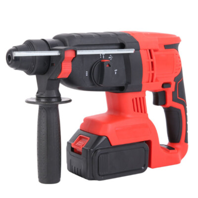 220V Li-ion Cordless Drill Brushless Electric Impact Hammer w/ Battery & Charger