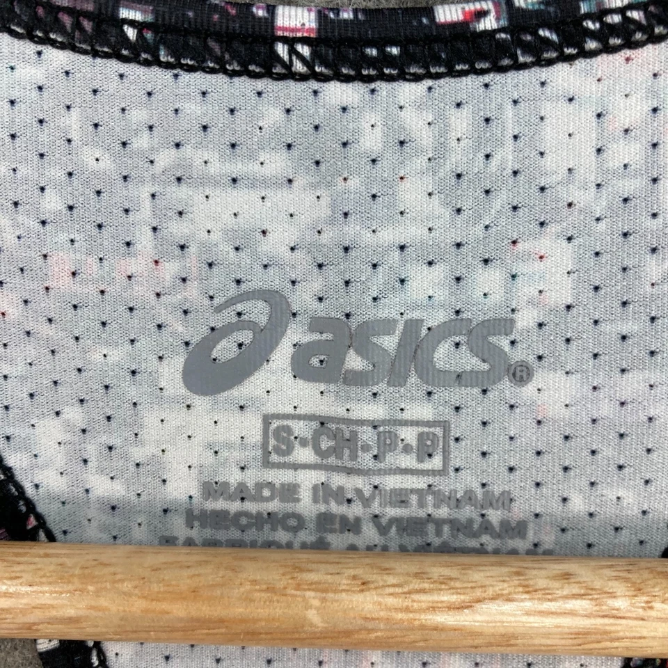 Camiseta sin mangas Asics para mujer pequeña multicolor sin mangas cuello redondo 39117 Foto 4 de 4