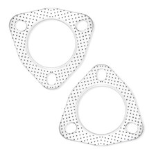 2PCS 2.25" Exhaust Gasket Set,3-Bolt Exhaust Flange Gasket with High Sealing,Mul