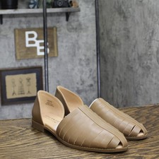 journee Collection Womens Anyah Flats Caged ANYAH Taupe Brown 10M