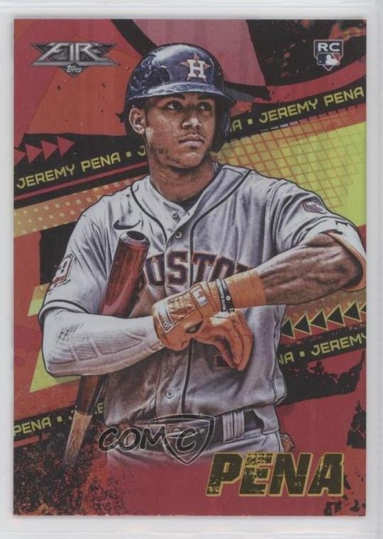2022 Topps Fire Flame Jeremy Pena #71 Rookie RC 1my2