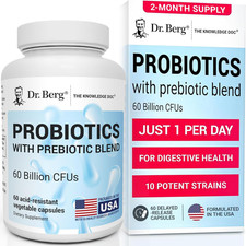 Dr. Berg Probiotic Supplement (60 Billion Cfu...