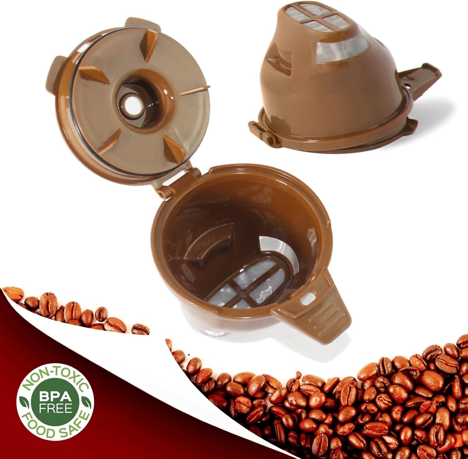 2-Pack Single Serve Ground coffee Brew Basket for Hamilton beach flexbrew Coffee