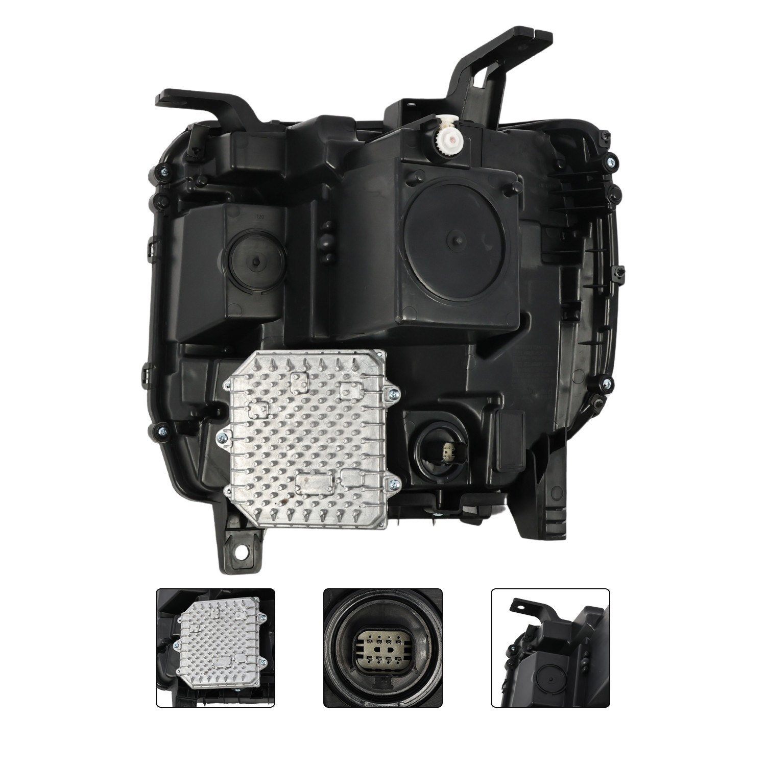 For 2016-2018 GMC Sierra 1500 FULL LED Projector Black Headlight w/DRL Passenger