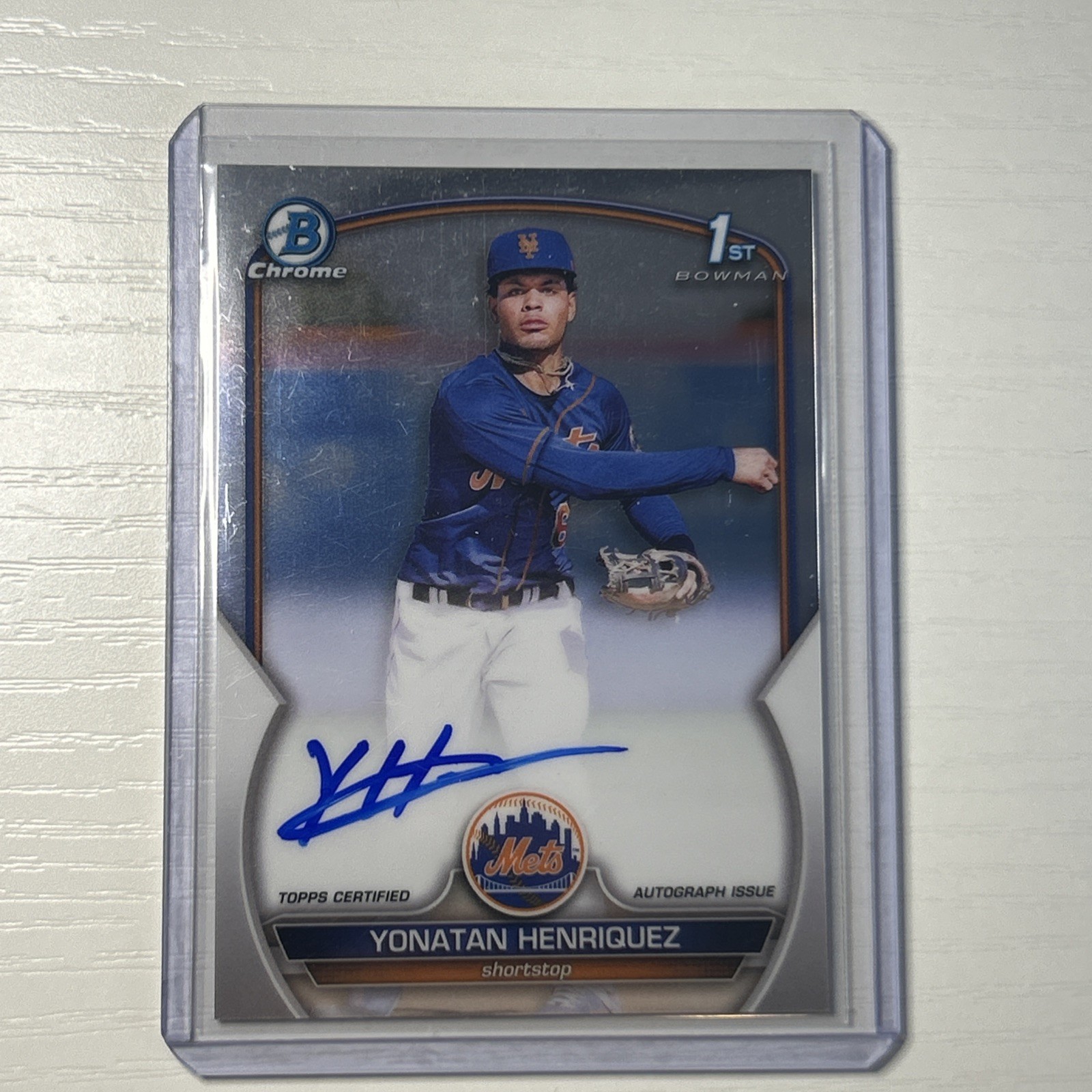 2023 Bowman Chrome - Prospect Autographs Yonatan Henriquez #CPA-YHE (AU, RC)