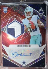 2022 Panini Phoenix-Rookie Auto Jersey Jalen Tolbert #RJA-JT Red Mojo Prime /25