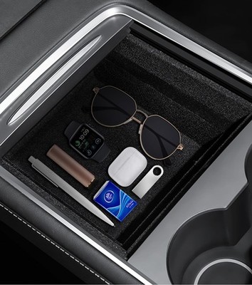 PM Auto Center Console Organizer Tray Compatible with Tesla Model 3 Highland ...